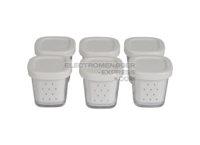 Coffret de 6 pots avec égoutoir delices box XF100101