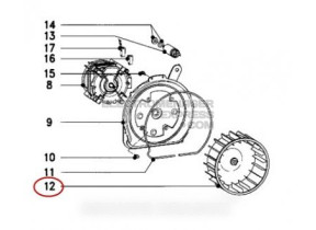 Turbine de ventilateur 171x171x85mm 04240974